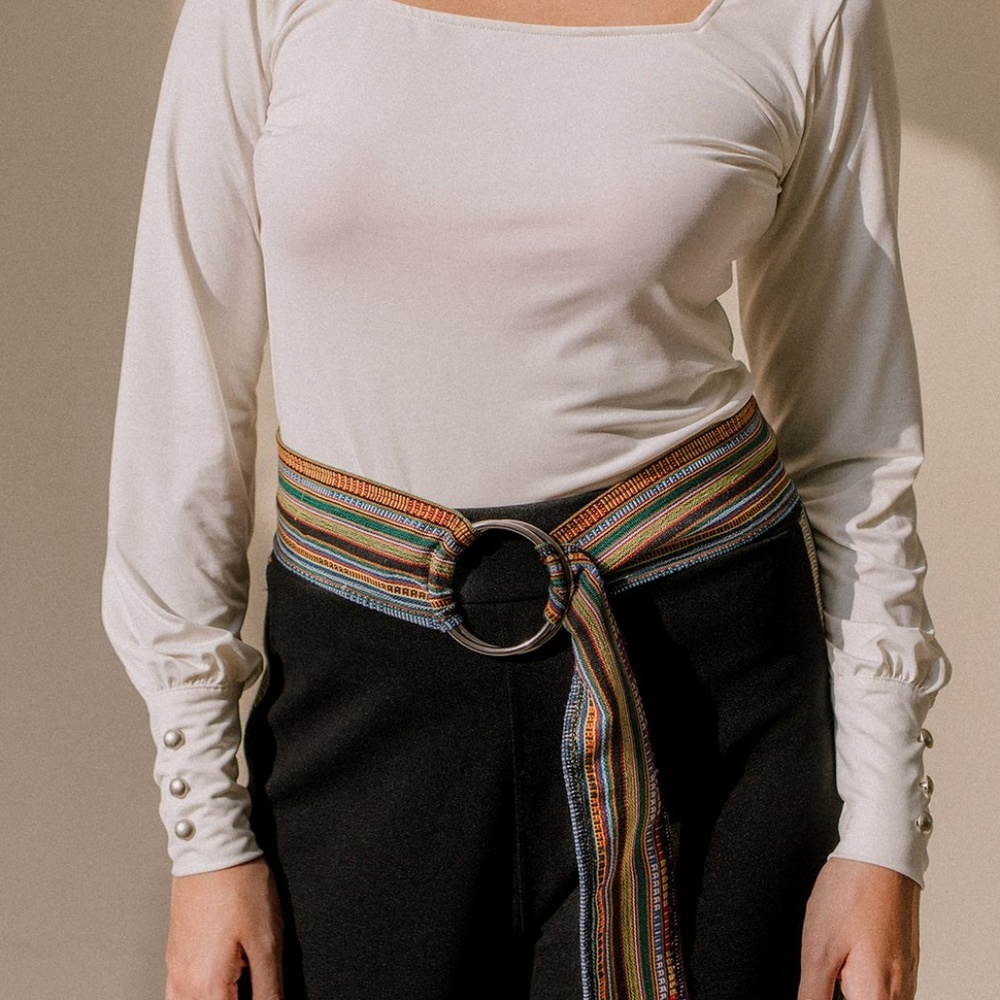 Laro Yakan woven D-ring belt